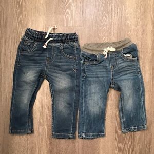 Cat & Jack Straight Leg And Skinny Jean Bundle Boy’s Size 12 Months (12M)